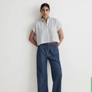 Madewell 100% Linen Dolman Shirt